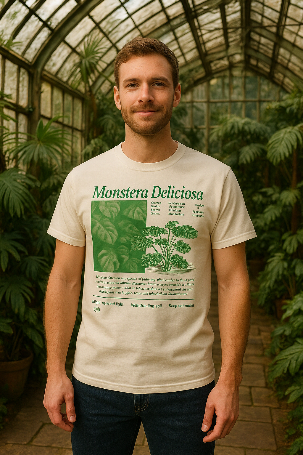 Father’s Day Gift Set — Variegated Monstera Albo Cutting + Premium T-Shirt
